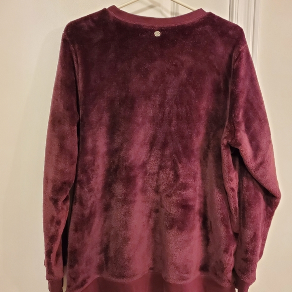 Super Soft Velour Crew Neck Lounge Pullover - Picture 5 of 6